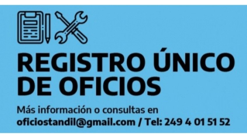 Se lanzó el registro de oficios de Tandil